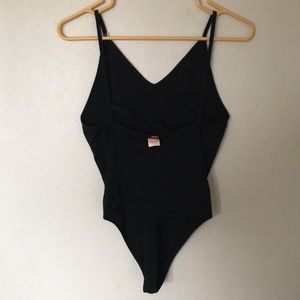 PINK spaghetti strapped bodysuit